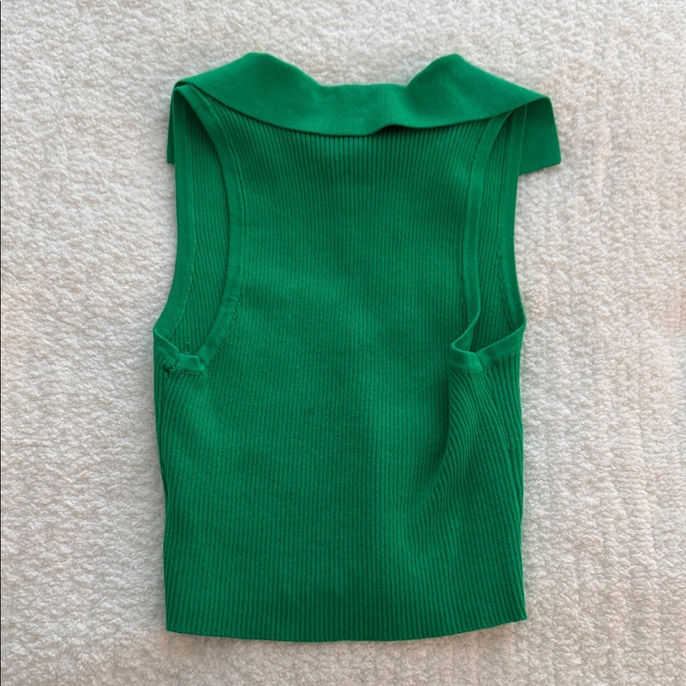 Princess Polly Emerald Ribbed Tank - Picture 3 of 4